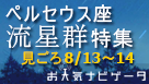 ペルセウス座流星群特集